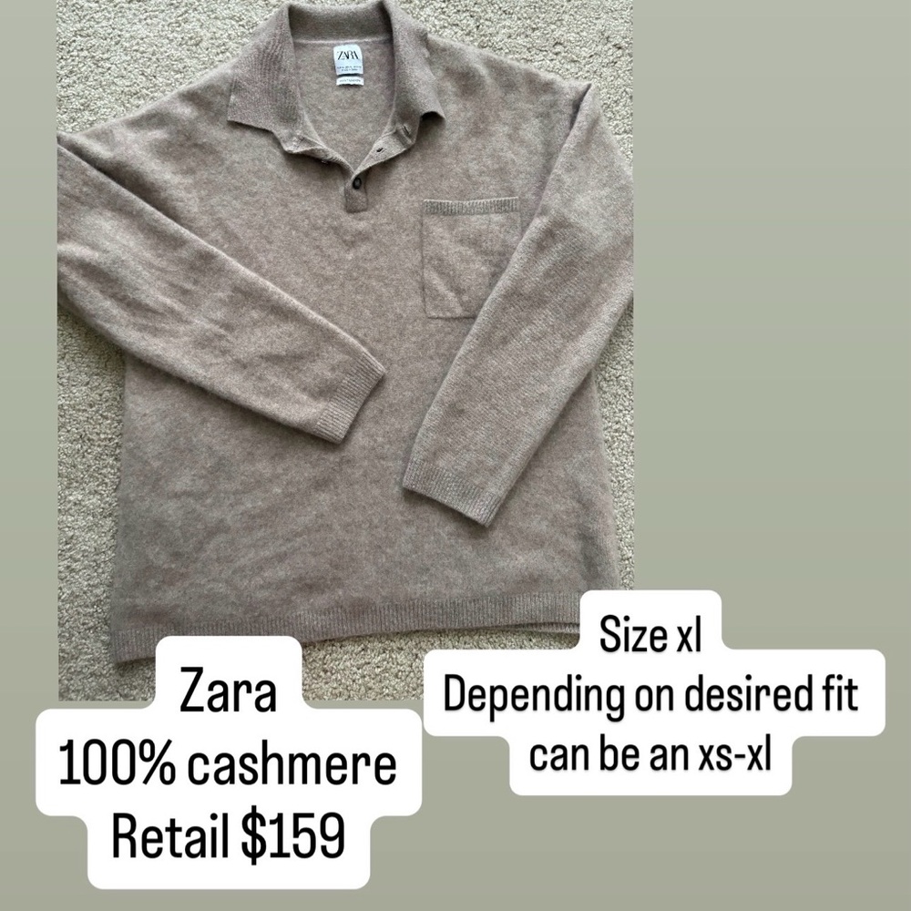 Zara cashmere sweater top